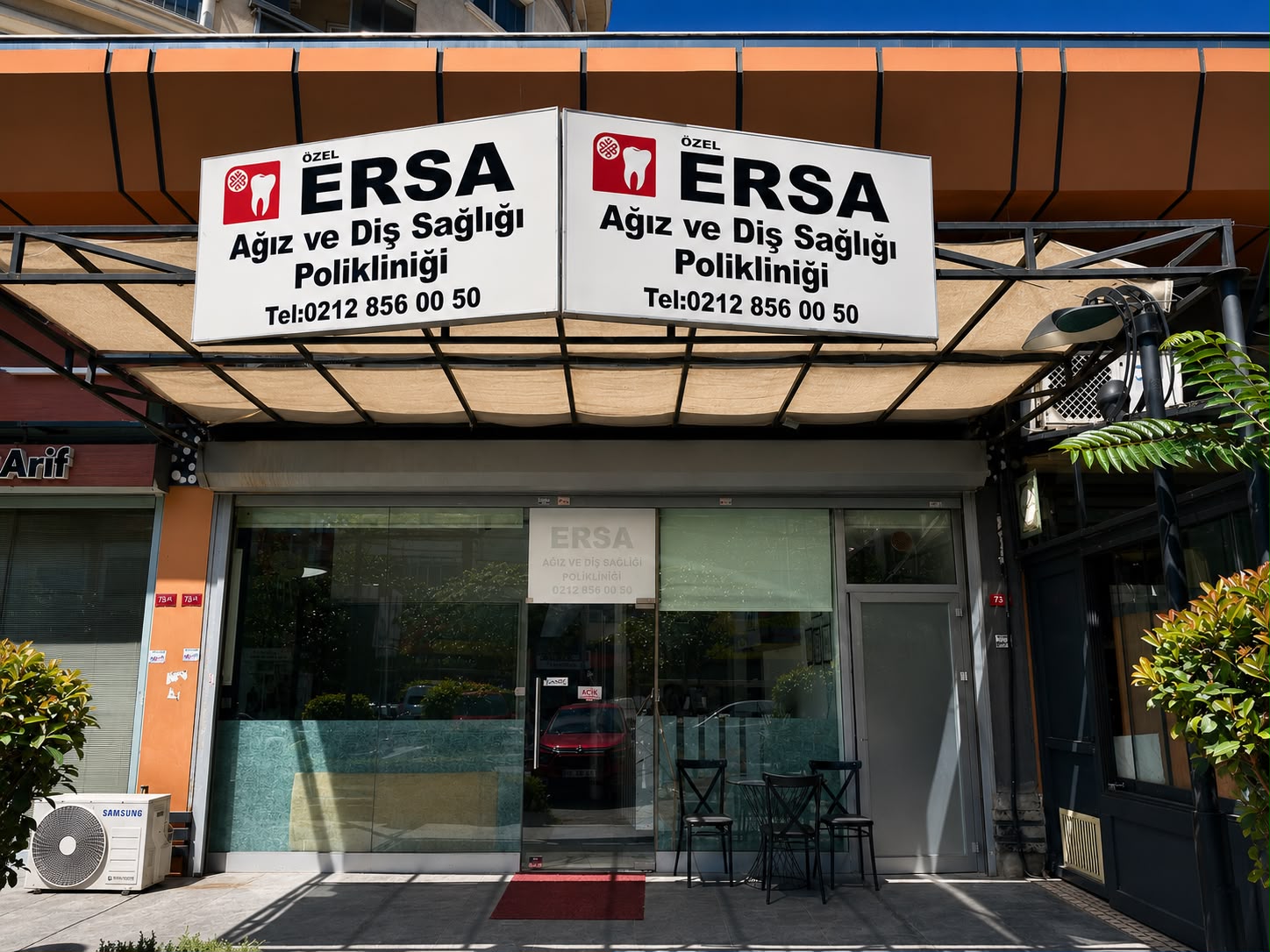 Façade de la clinique Ersa Dental